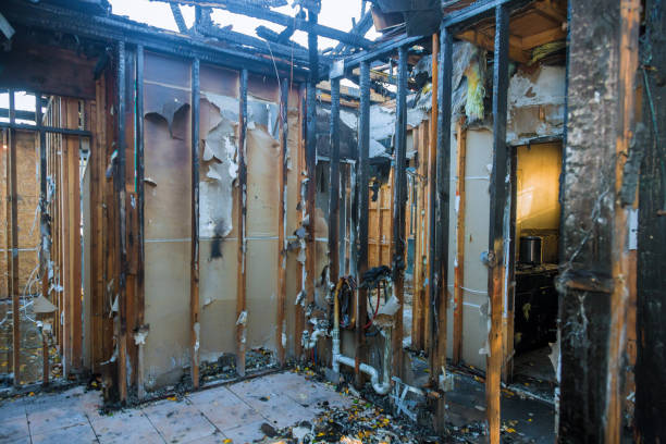 Professional Fire Damage Removal technician working in Carrollton, OH